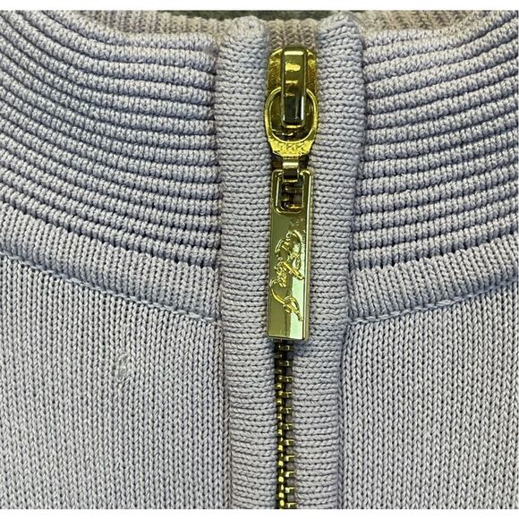 ELIZA J Scalloped Fit & Flare Sweater Dress Size XS Lilac Mini Sleeveless Spring - Picture 12 of 15